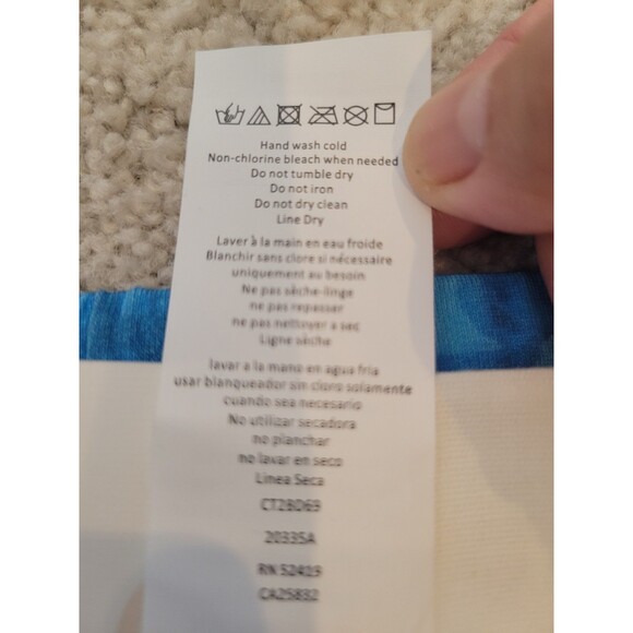 NWT CITRUS womens Versatile Soft Flowy Blue Tie Dye Shorts Size Small Boho Beach - Picture 8 of 9